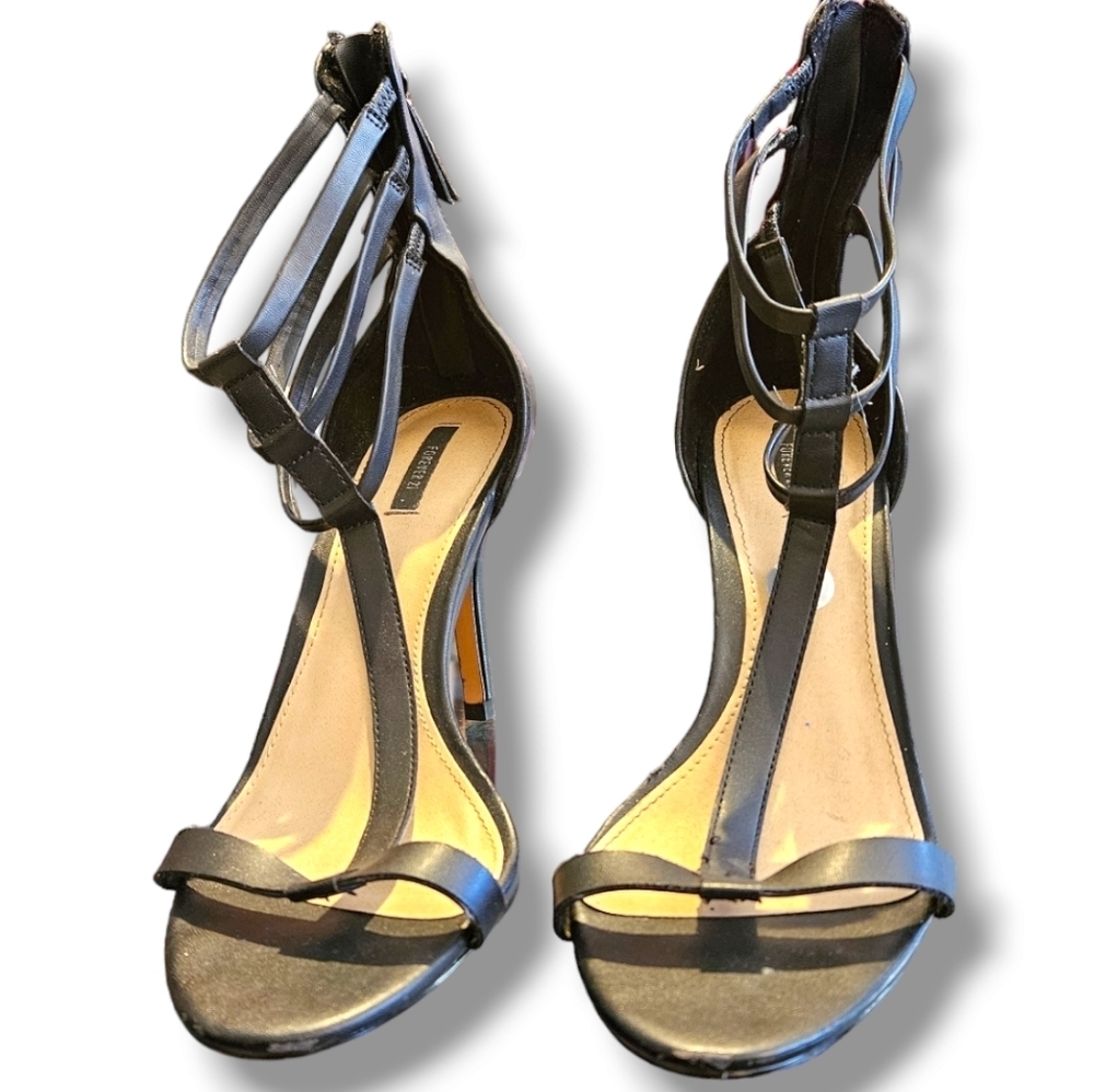Strappy black heels - Picture 2 of 7